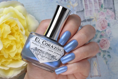 El Corazon 423/1355 Nail_ru светло-серый  с голубым перламутром