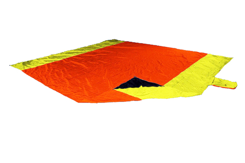 Картинка пляжное покрывало Ticket to the Moon Beach Blanket Orange/Yellow - 1