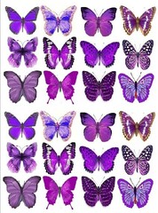 Печать на съедобной бумаге. Бабочки №2