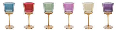 Набор бокалов для вина 6шт 20см Cre Art Maddy