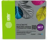 Картридж струйный Cactus CS-LC3617C голубой (14мл) для Brother MFC-J2330DW, J2730DW, J3530DW, J3930DW