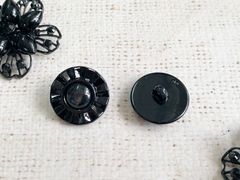 Пуговицы костюмные под металл, d 2,5 см, чёрный