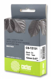 Лента Cactus CS-TZ131 (TZE-131) черный для Brother 1010, 1280, 1830VP, 7600VP (12 мм x 8 м)