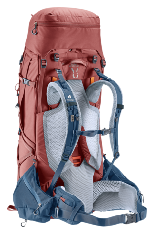 Картинка рюкзак туристический Deuter Aircontact X 60+15 SL Redwood-Ink - 4