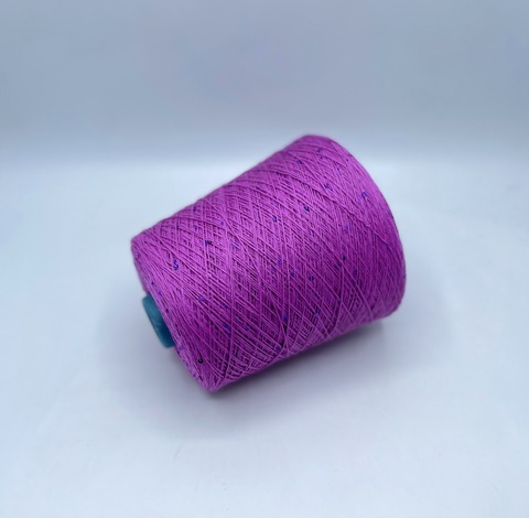 Fil-lab (пр.Италия),art.Paillettes,350м/100гр, 100% Меринос+пайетка(фиолетовая) цвет-Магнолия. арт-33366
