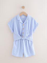Рубашка и шорты в комплекте для девочки Next AH6-460, Голубой