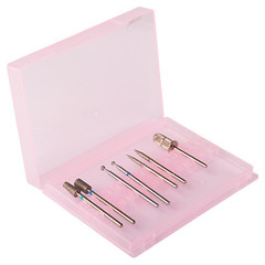 Soline Charms Бокс для фрез прозрачно-розовый/ прозрачно-бирюзовый