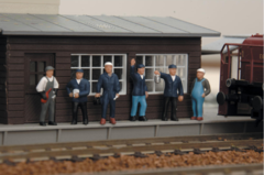 Фигурки железнодорожников 6 шт.