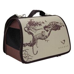 Dogman Сумка-переноска Лира №1 бежевая сафари 35*22*23см