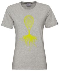 Женская теннисная футболка Head Roots T-Shirt W - grey melange