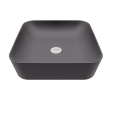 Раковина на столешницу 40*40 см, Creavit UL040 антрацит матовый