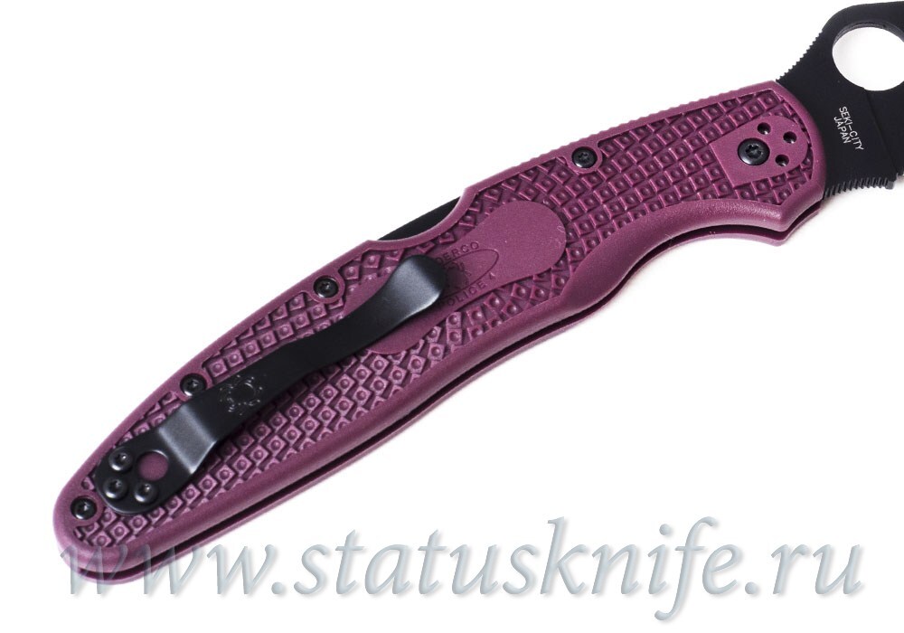 Нож Spyderco C07BGBKP4 Police 4 Burgundy FRN Micro Melt PD#1