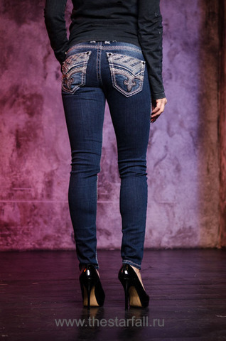 Rock Revival | Джинсы женские MALIA S206 SKINNY RP9527S206 сзади на модели