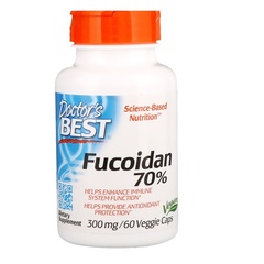 Doctor's Best, Фукоидан Best 70%, 60 растительных капсул