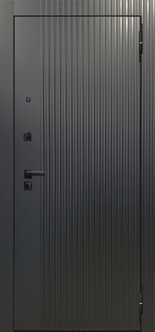 Теплая дверь входная Аргус Блэк 2П Фрейда/Тревор, 2 замка, 2 мм металл, (черный кварц+силк маус) #2