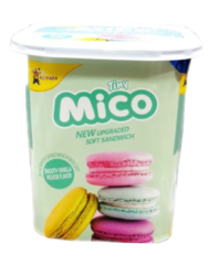 Печенье Tiny Mico Macaron Sandwich Ice Cream Matcha со вкусом мороженого матча