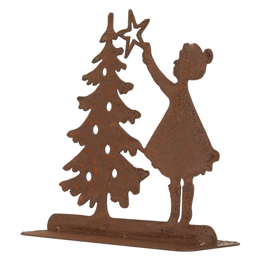 Рождественское украшение, металл, 14x5x14 см