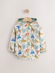 Куртка непромокаемая с капюшоном для мальчика Next Q61-754, Молочный