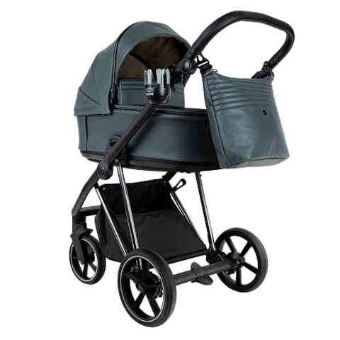 ROAN Коляска 2 в1 Sol Luxury короб + прогулка leather/Atlantic Deep/Nickel