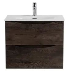 BelBagno MARINO-CER-N-700-2C-SO-RNG-P MARINO-CER База под раковину подвесная с двумя выкатными ящиками, Rovere Nature Grigio, 696x455x500, MARINO-CER-N-700-2C-SO-RNG-P фото