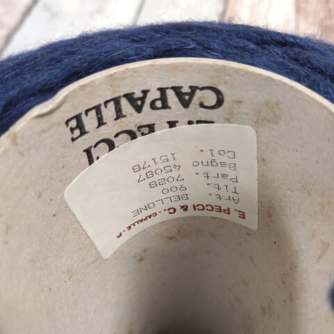 Смесовка с альпакой Pecci Filati / Bellone 90 темно-синий