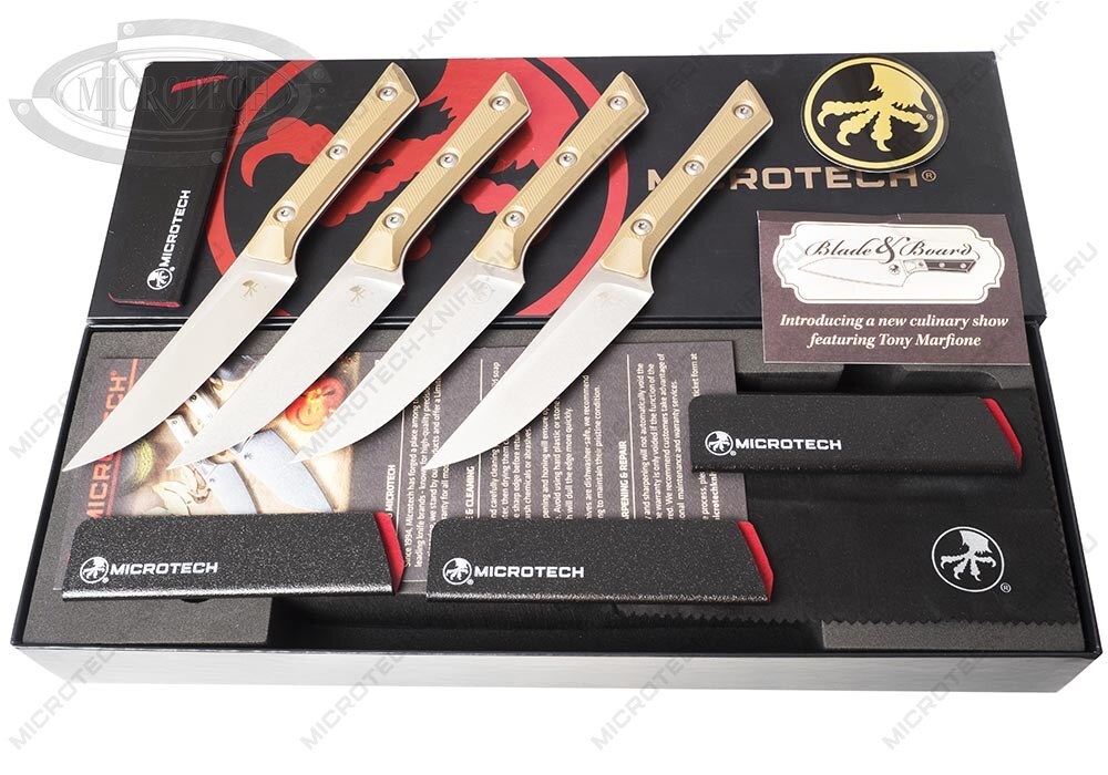 Сет Microtech Kitchen Steak Set 4 COYOTE TAN