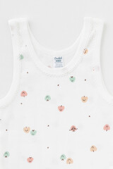 майка  для девочки  К 1181-2уп/сахар,яблочки