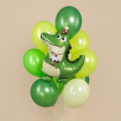 Фигура гелиевая Крокодильчик в колпачке