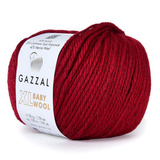 Пряжа Gazzal Baby Wool XL 816 вишня