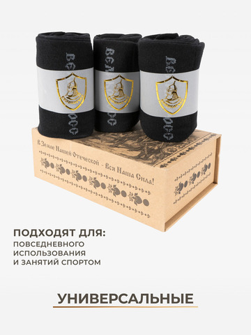 Подарочный набор Правильных носков ВЗЯТИЕ КАЗАНИ (3 пары)