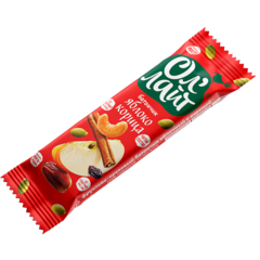 Фруктово-ореховый батончик яблоко-корица 'Ол'лайт', 120г 🔸 4 шт х 30г