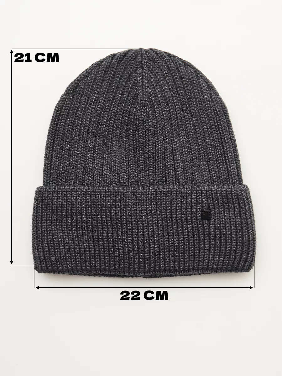 Шапка бини зимняя весенняя с флисом