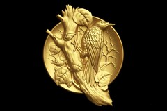 Силиконовый молд Дятел (медальон) № 0468 -м