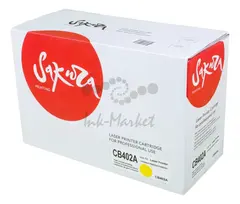 Картридж Sakura CB402A (642A) для HP, желтый, 7500 к.