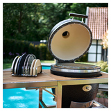 Гриль керамический Monolith Grill AVAHTGARDE.66 (Lechef) черный матовый