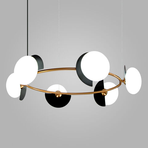 Подвесной светильник Eurosvet Moity 70150/6 черный/латунь