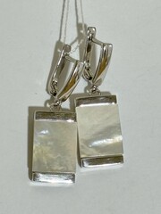 Перл микс (серьги из серебра)