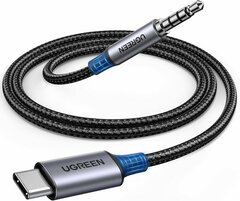 Кабель UGREEN CM734 (35056) USB-C to 3.5мм Audio Cable With Chip 1м серый
