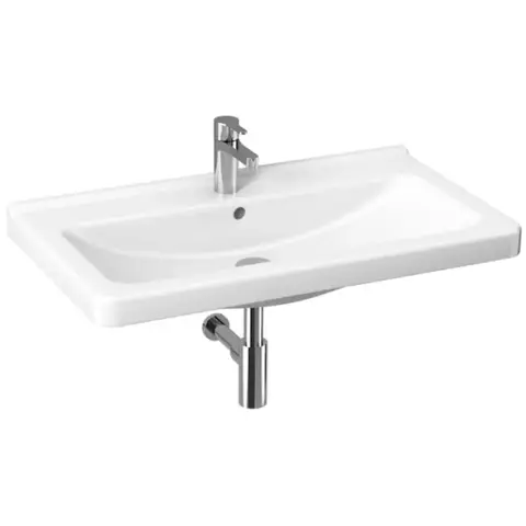 Jika 8.1042.6.000.104.1 CUBITO раковина 850x485, 1 отверстие под смеситель, белый