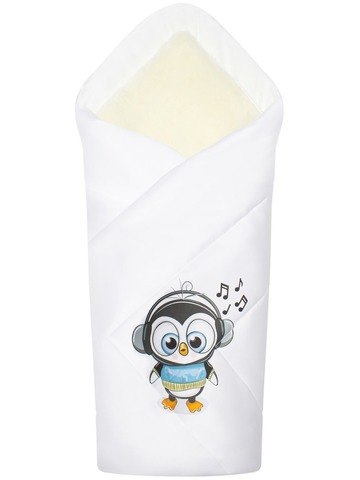 Зимний конверт-одеяло на выписку "Пингвинёнок"