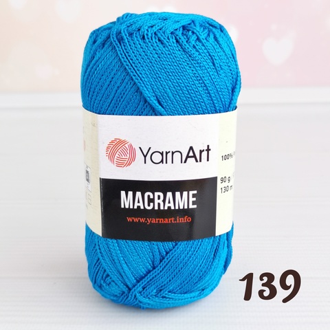 YARNART MACRAME 139, Василек