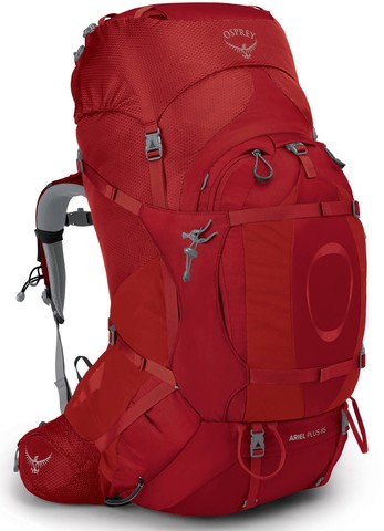 Картинка рюкзак туристический Osprey Ariel Plus 85 W Carnelian Red - 1