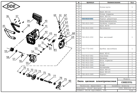 Корпус редуктора DDE CSE220L