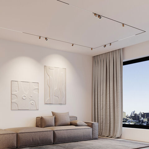 Магнитный трековый светильник Elektrostandard Mini Magnetic 9W 3000K 85204/01 латунь/черный