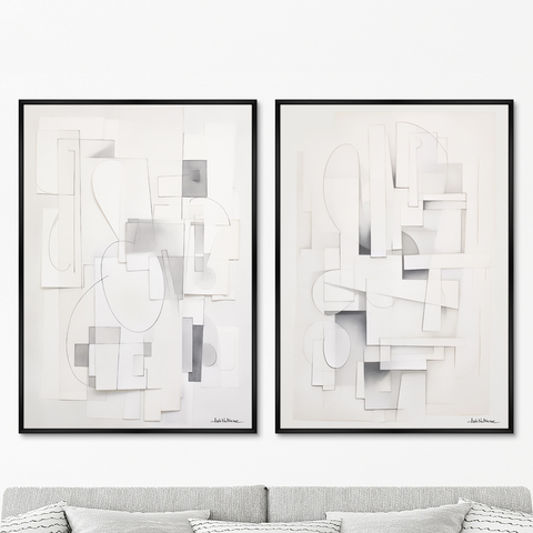 ArtNoMore - Набор из 2-х репродукций картин на холсте Search for the shapes, 2024г.