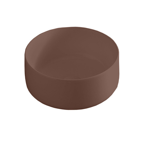 ArtCeram Cognac COL004 39 00 Раковина, Artceram, Cognac, ширина, мм-350, глубина, мм-350, высота, мм-160, тип установки-накладной (настольный), отверстия для смесителя-отсутствуют, без декора, материал-керамика, цвет-brown cocoa