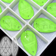 Пришивные неоновые стразы Neon Green Drop яркие и популярные стразы в магазине Strazok.ru