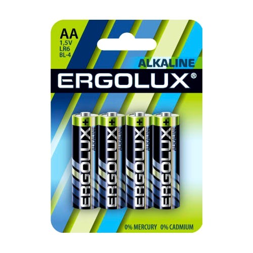 Э/п Ergolux LR6 Alkaline BL-4  40/720