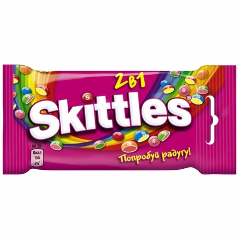 Драже SKITTLES 2 в 1 38 гр РОССИЯ