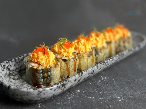 Темпура с тартаром из креветки